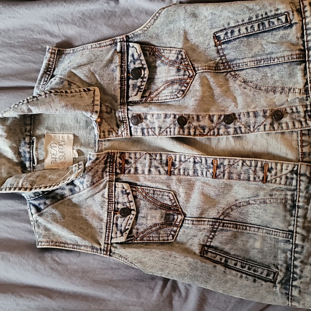 Jean vest jacket